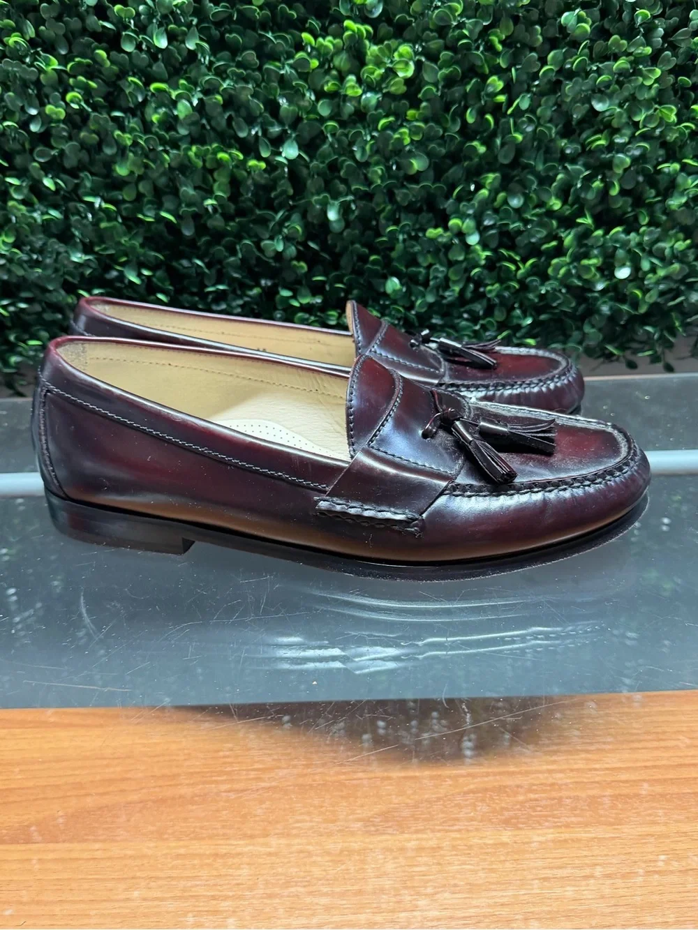 Cole Haan Men’s Tassel Loafers in Burgundy
